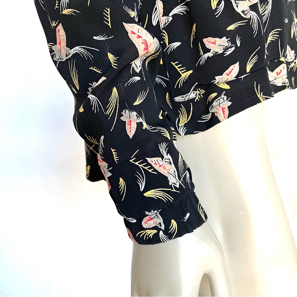 VINTAGE OTIS & MACLAIN Japanese Print Blouse - Picture 10 of 12
